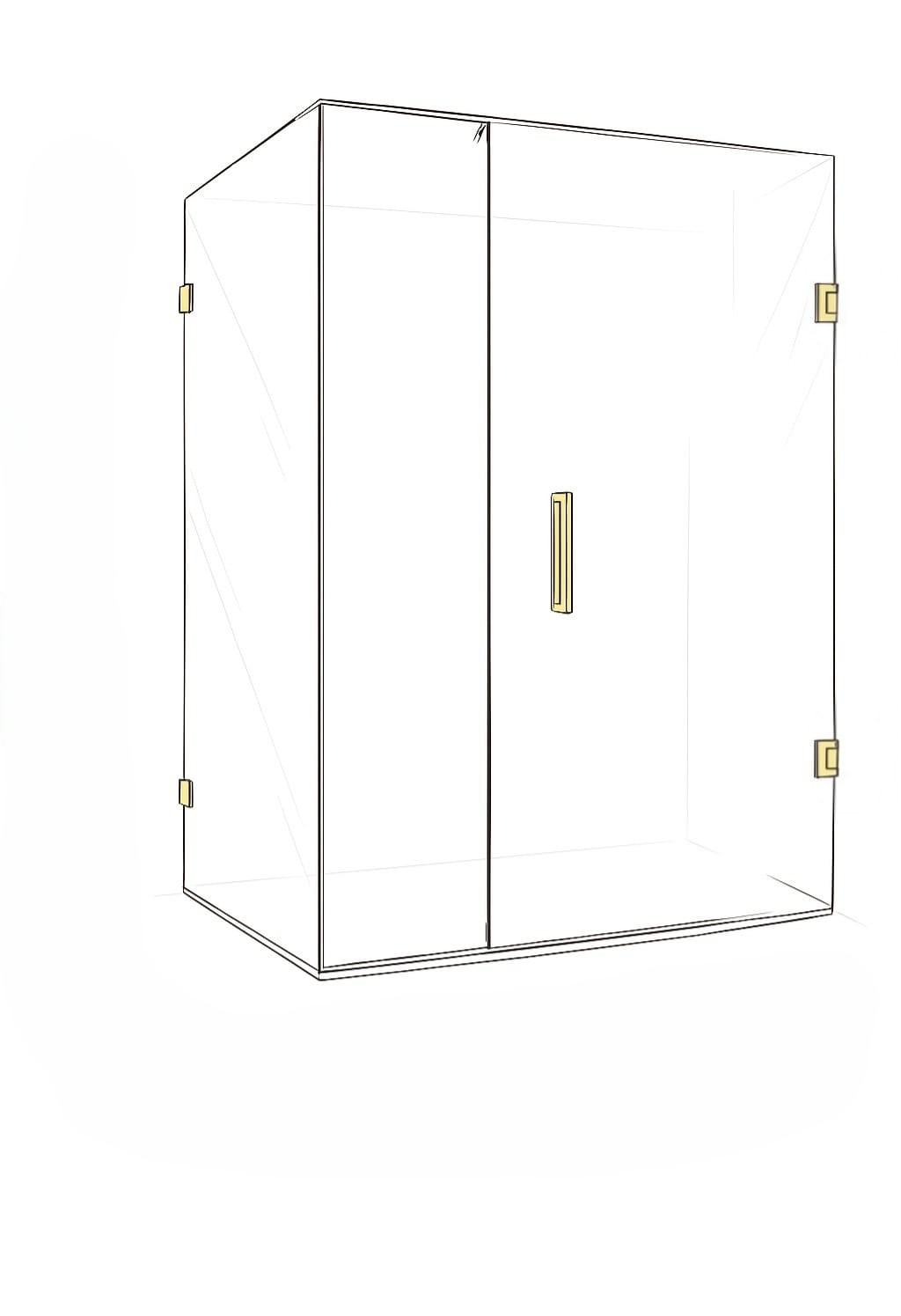 Corner Shower Screen (3 Panels)