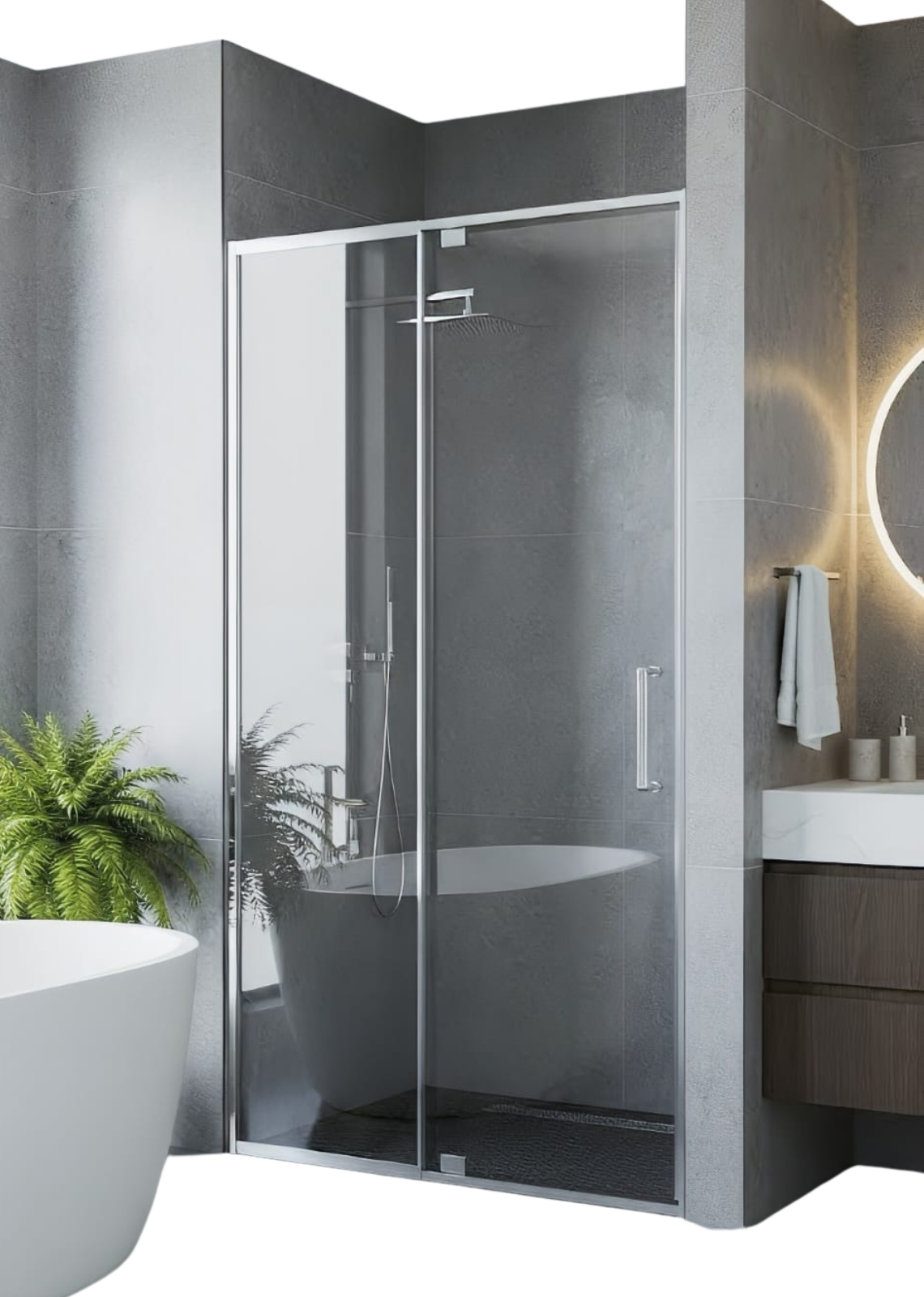 Wall-to-Wall — Chrome finish