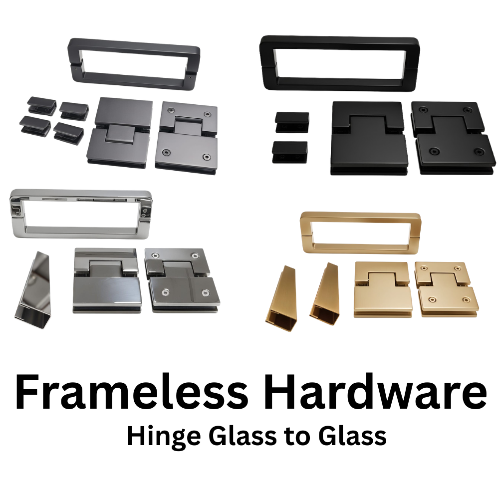 Hardware frameless Hinge Glass to Glass