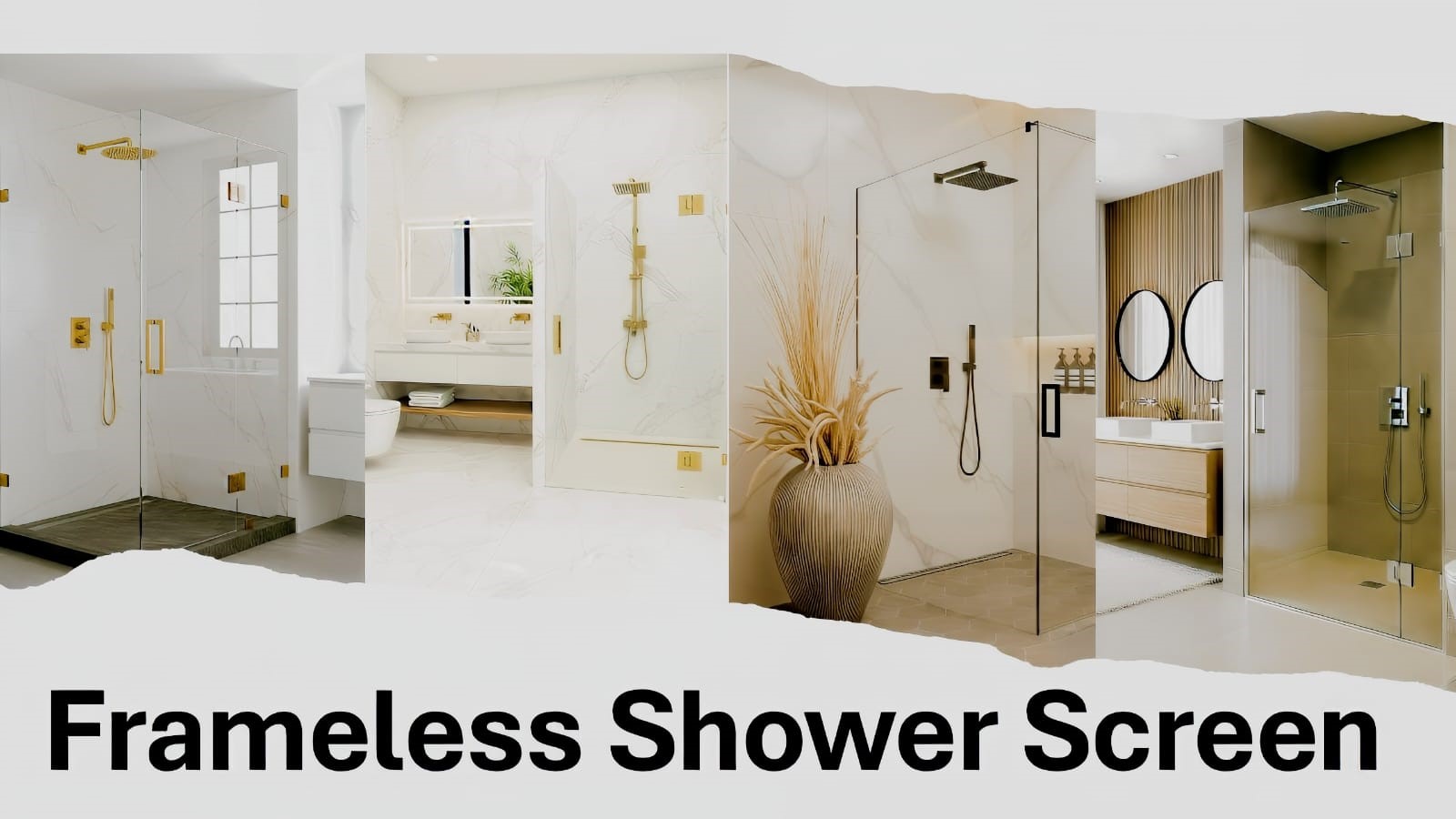 Frameless shower screen collection