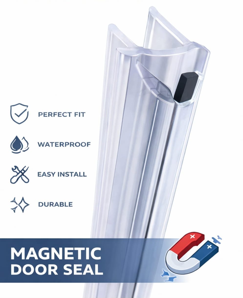 Magnetic door seal 6mm × 2 semi-frameless