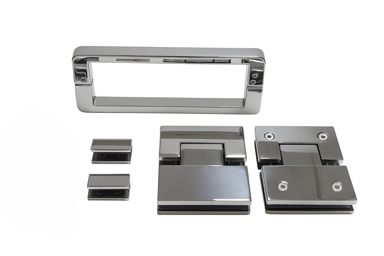 Frameless Wall To Wall Hardware — U Clamp